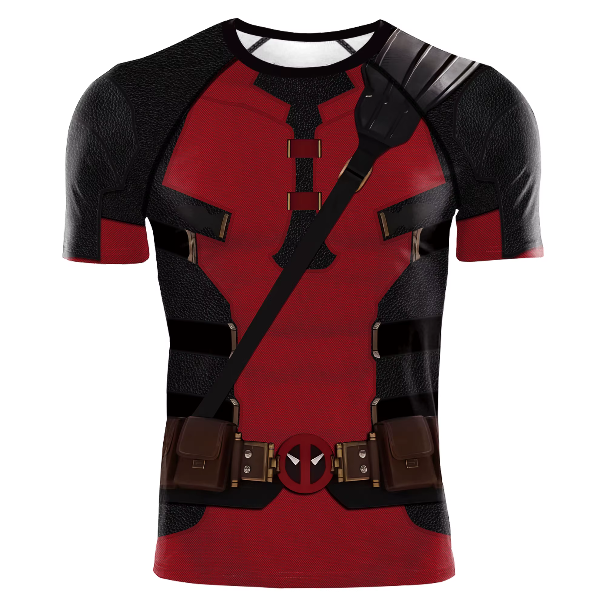 NADANBAO-Chemise de compression pour homme, vêtement de sport, imprimé Deadpool, Wolverine, Rash Gua