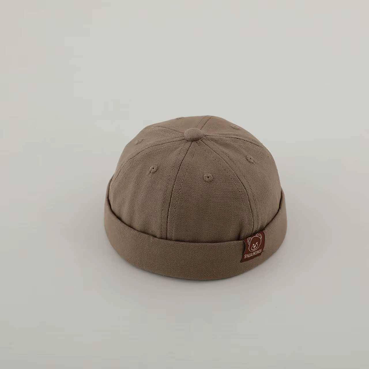 Casquette Docker pour bébé, couleur unie, en coton, sans bords, avec cordon de serrage réglable, Hip