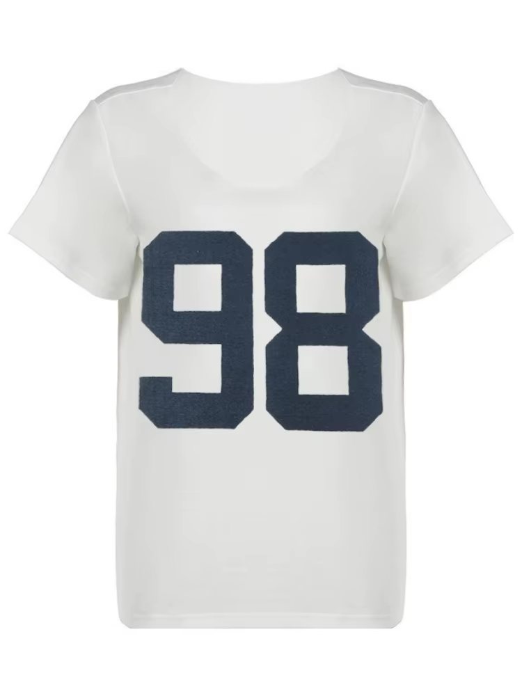 T-shirts surdimensionnés pour femmes, Streetwear à manches courtes Y2k, haut t-shirt imprimé De pers