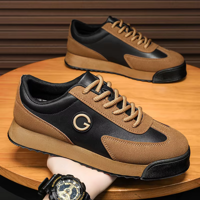Chaussures décontractées de luxe pour hommes, chaussures en cuir de haute qualité, confortables, à l