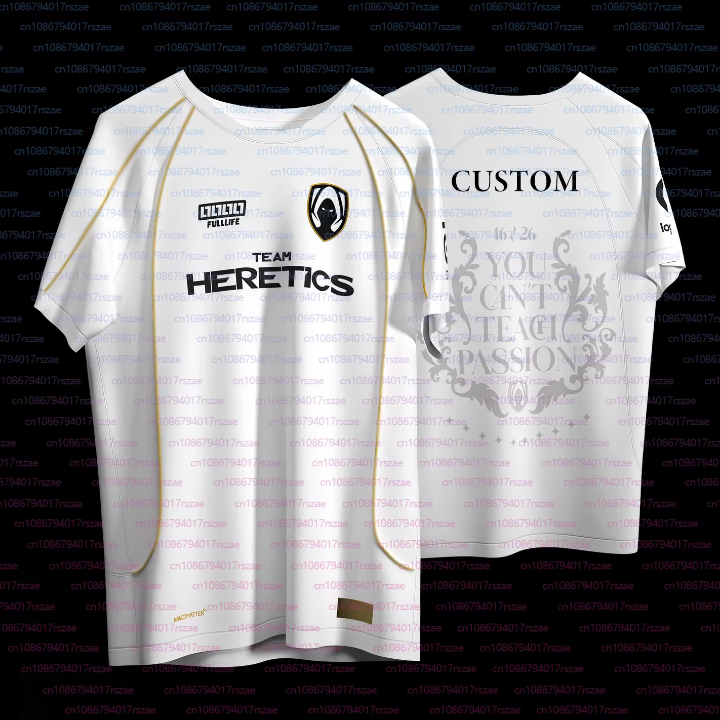 Nouveau 2026 uniforme équipe hérétique maillot hommes mode Esports Club Fans T-shirt LOL LEC jeu t-s