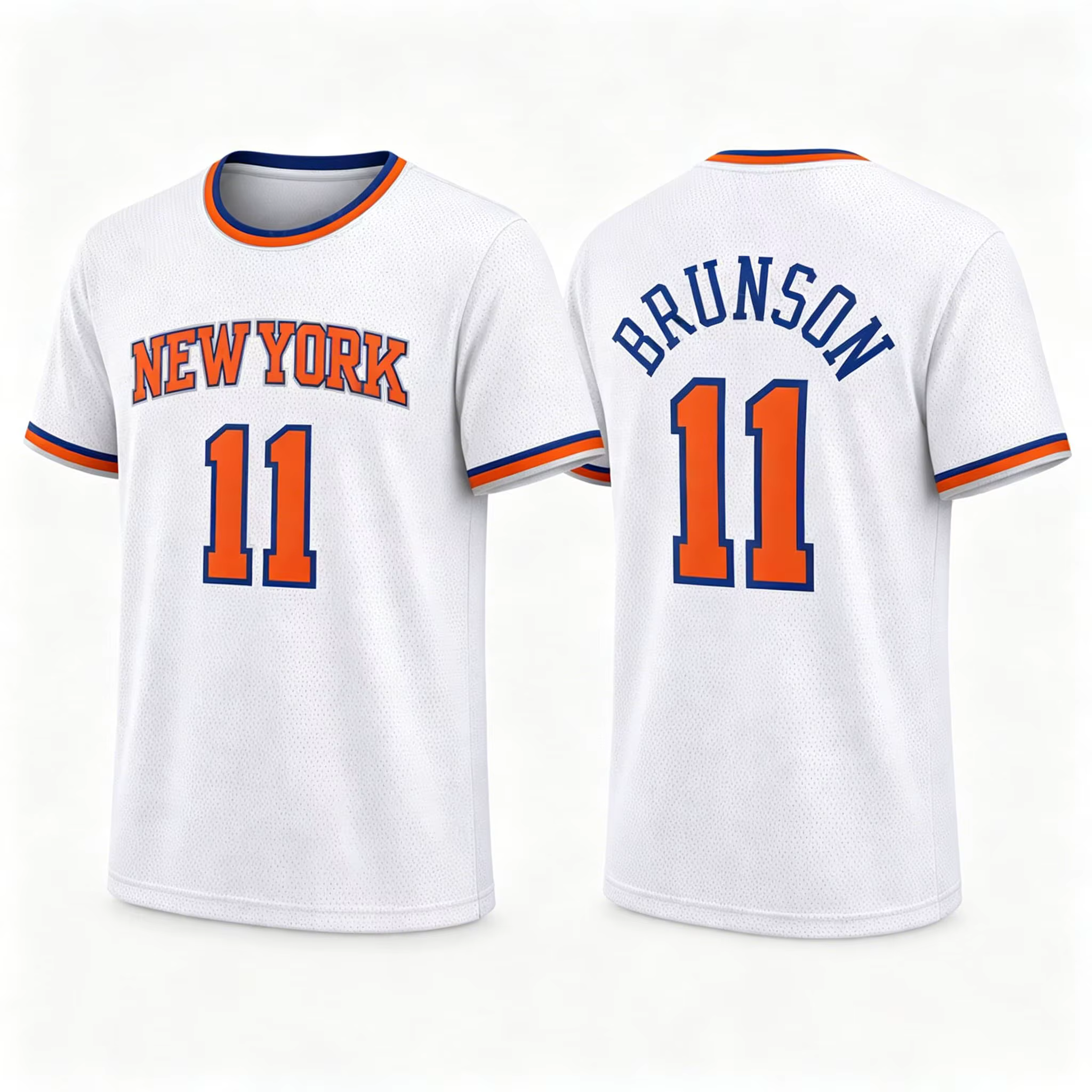 Brunson 11 T-shirt de sport pour hommes, femmes, garçons, enfants, parents et enfants, à séchage rap