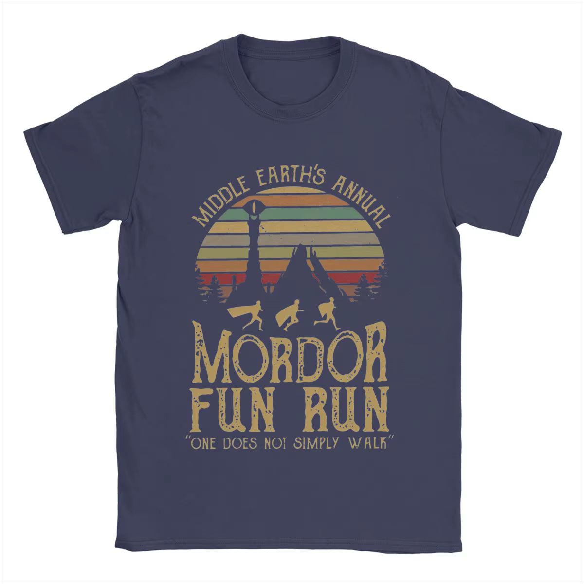 T-Shirt manches courtes col rond homme, vêtement en coton, Vintage, Original, Mordor L-Lords Of The 