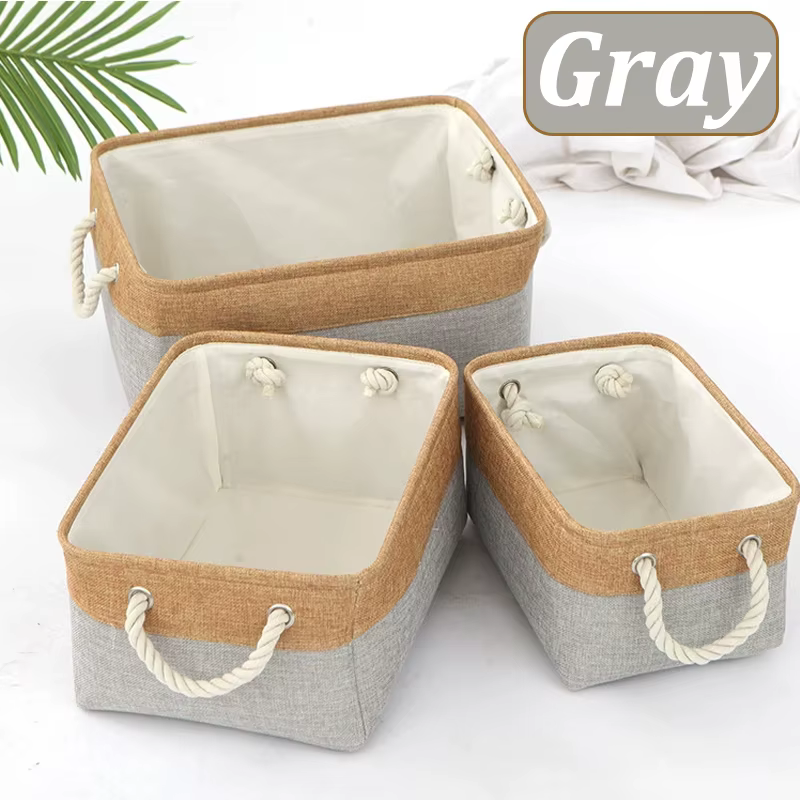 Panier de rangement fournitures pour la maison, panier de tri d'articles divers, boîte de rangement 