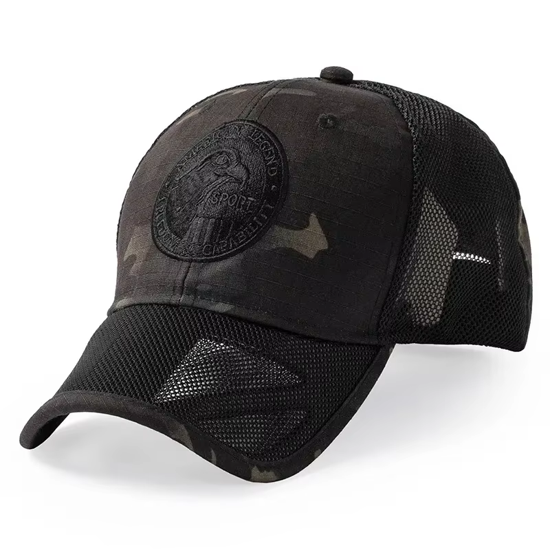 Casquettes de baseball en maille pour adultes, chapeau de soleil camouflage, chapeaux de sport Snapb