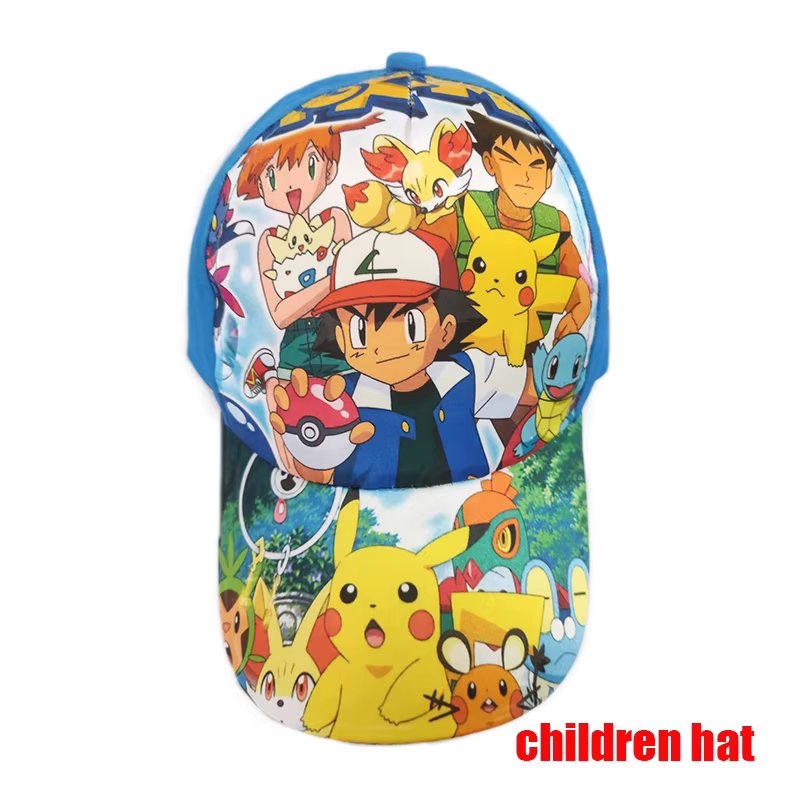 Casquette de Baseball Pokemon Pikachu chapeau Pokemon Cosplay casquette Hip Hop pour fille garçon en