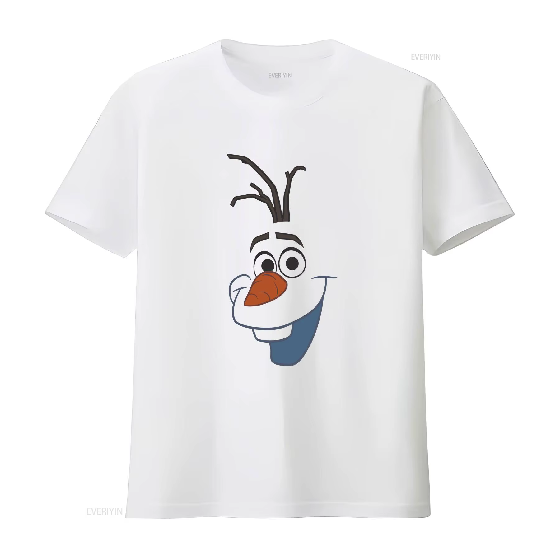T-shirt Olaf Face, mignon petit bonhomme de neige, costume d'Halloween, tailles bébé, tout-petit, je