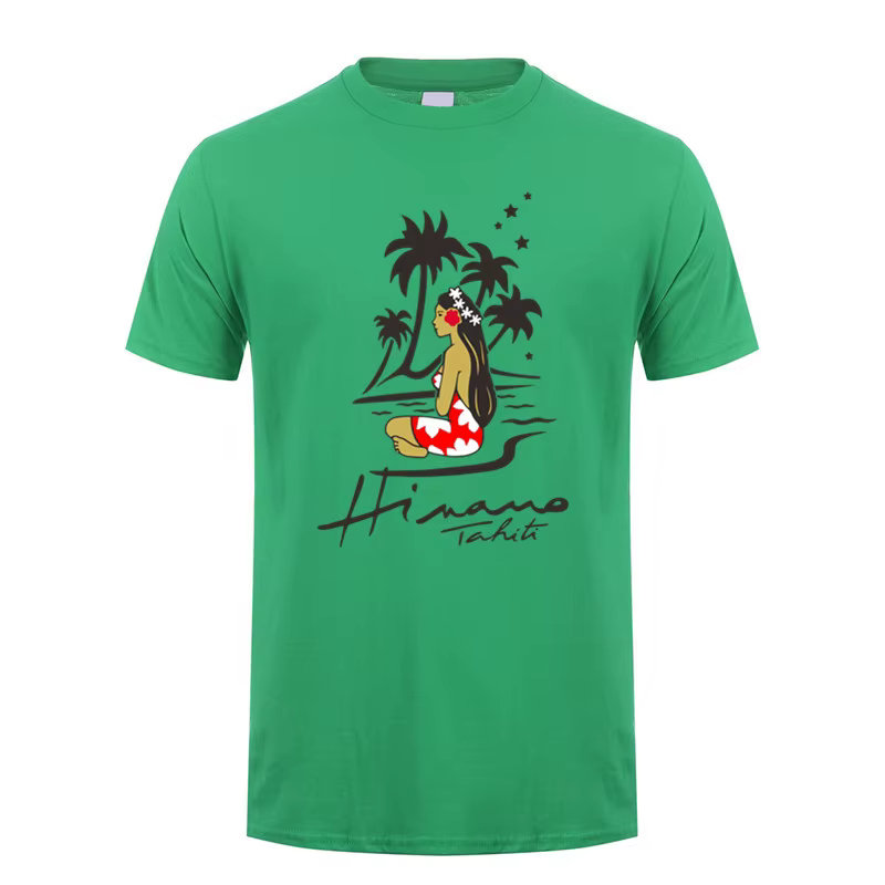 Hinano Tahiti bière t-shirt été hommes coton à manches courtes T-shirts Hinano Tahiti homme hauts t-