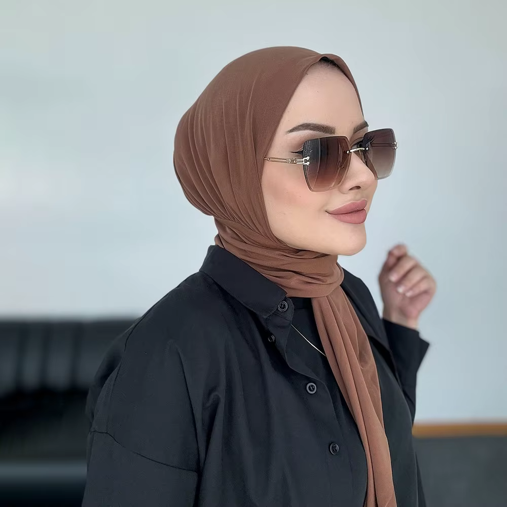 Prêt à porter fermeture Hijab instantané pour les femmes musulmanes couverture complète bandeau écha