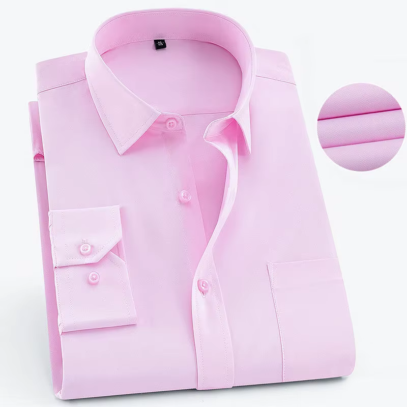 Chemises décontractées pour hommes, violet bleu, coton, coupe classique, manches longues, à carreaux