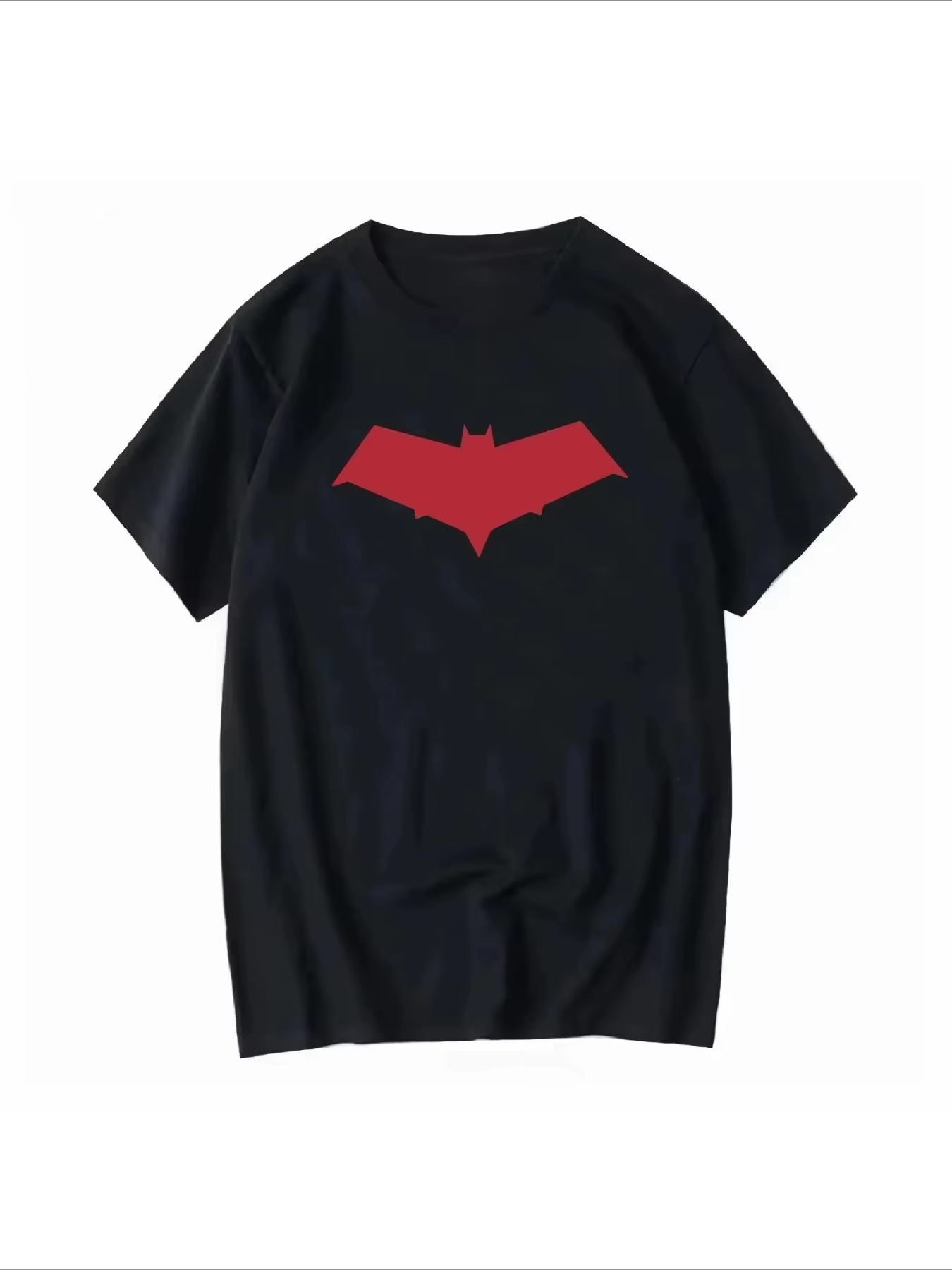 T-shirt graphique en coton avec le symbole du Capuchon Rouge Jason Todd, pour hommes et femmes, styl