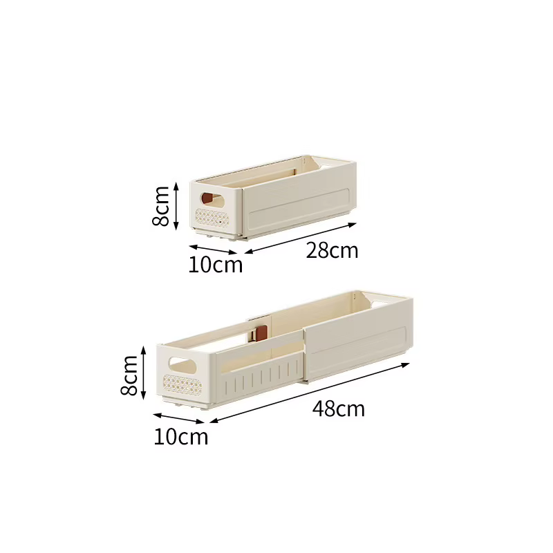 Organisateur de vêtements de garde-robe extensible, boîte de rangement pour vêtements, plastique en 