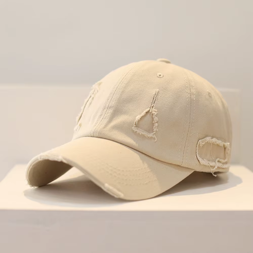 Casquette de baseball pour couple avec trou usé, casquette de camionneur anti-soleil, chapeau de rue
