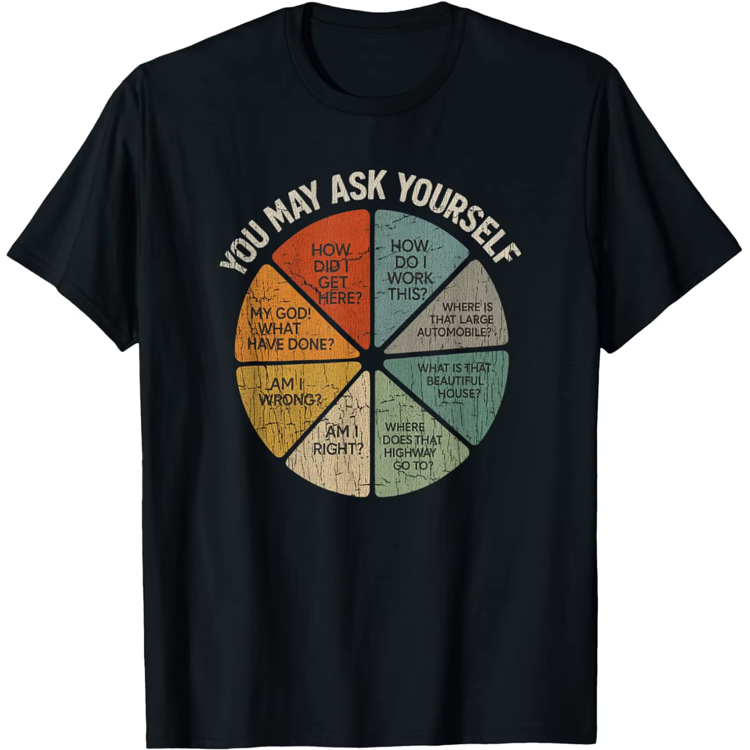 Vintage vous pouvez vous demandez-vous rétro tarte graphique 80s musique T-Shirt vêtements Vintage é