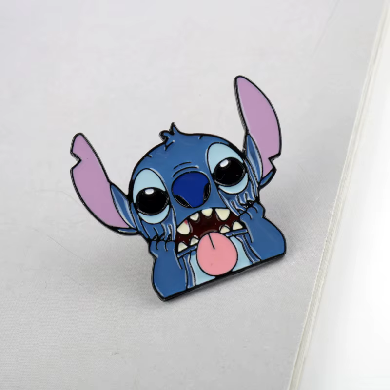 Broche Stitch, Badge Stitch, badge mignon de dessin animé, accessoires pour sacs et vêtements, acces