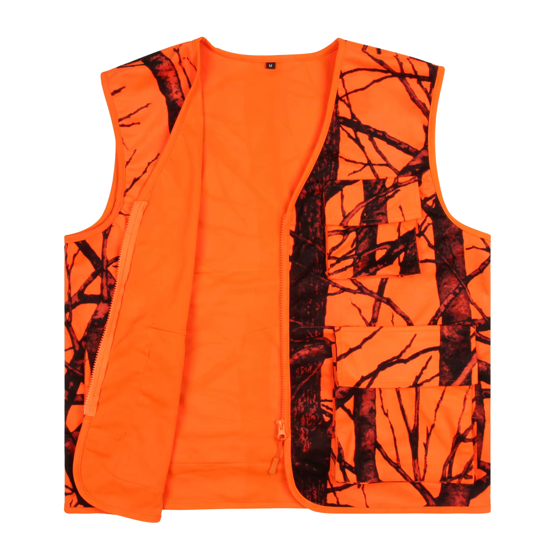 GUGULUZA été col en v hommes gilet utilitaire Orange gilet de sécurité en plein air sans manches cha