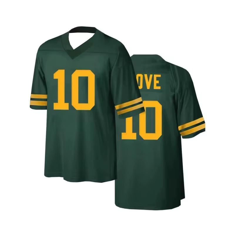Nouveau Maillot de Football Américain Rétro à Rayures 2026 – T-shirt Décontracté Sportif à Manches C