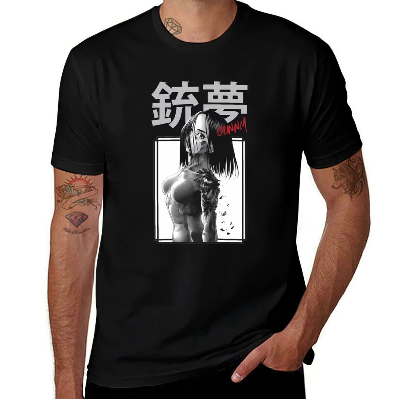 Alita, Yoko Sonann, Alita Battle Angel T-Shirt T-shirt de sport d'été à séchage rapide