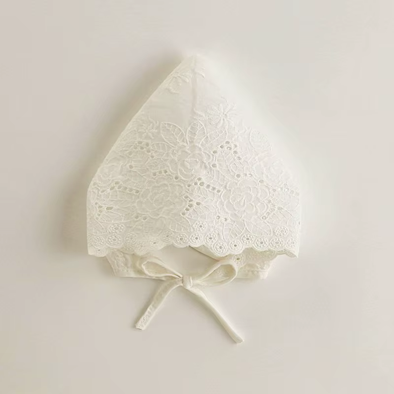 Chapeau d'été blanc en maille pour bébé, Bonnet fin et respirant, casquette à laçage pour nourrisson