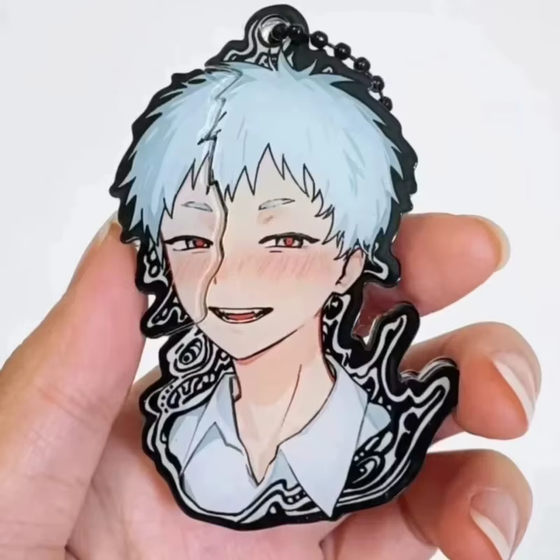 Anime l'été Hikaru Died Cosplay porte-clés acrylique dessin animé Figure téléphone chaîne corde port