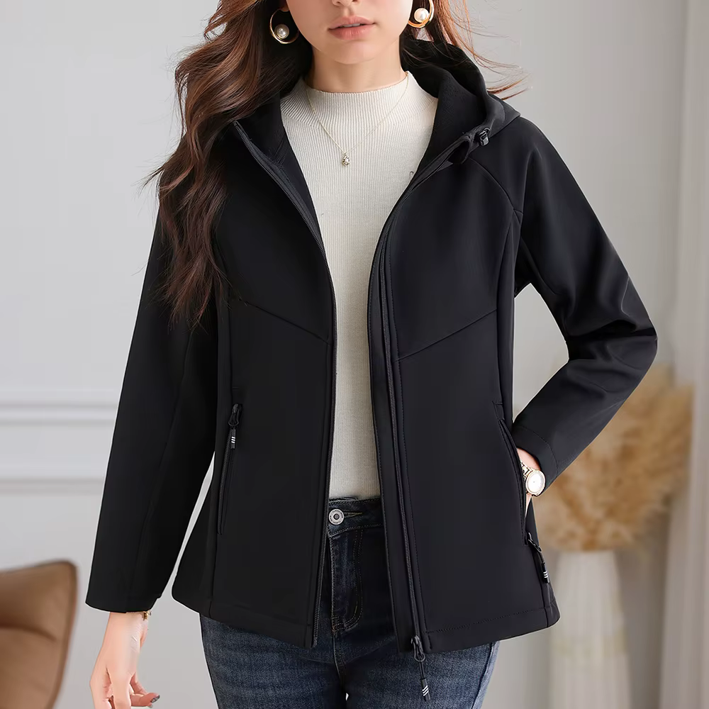 Veste polaire imperméable pour femme, coupe-vent, chaude et douce, adaptée au camping, randonnée, tr