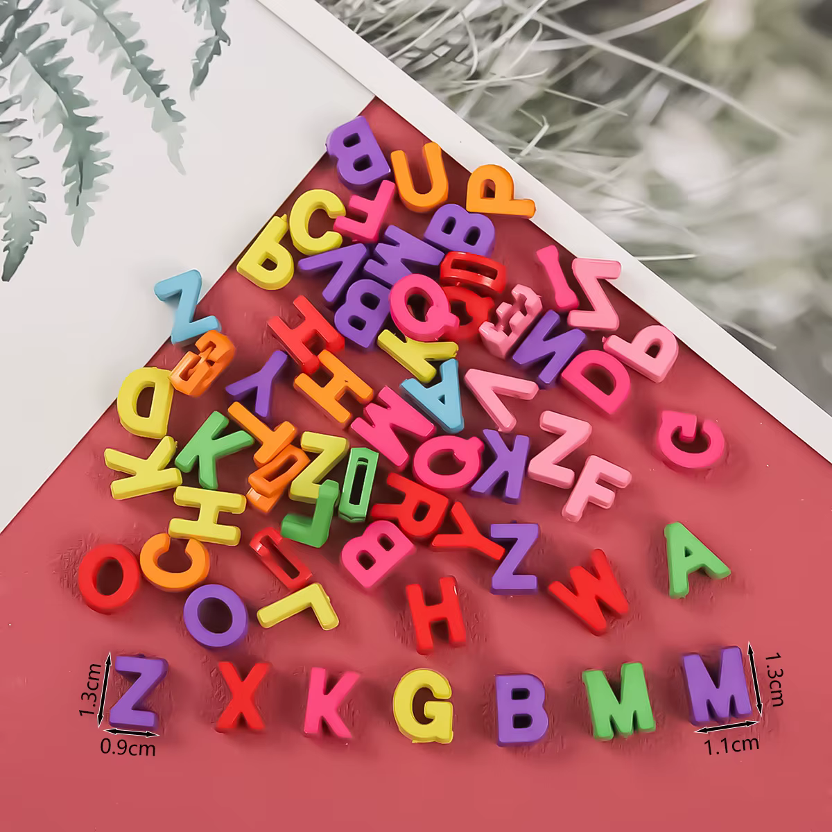 100 pièces mélange acrylique 26 lettre pendentif à breloque peut être utilisé pour la fabrication de