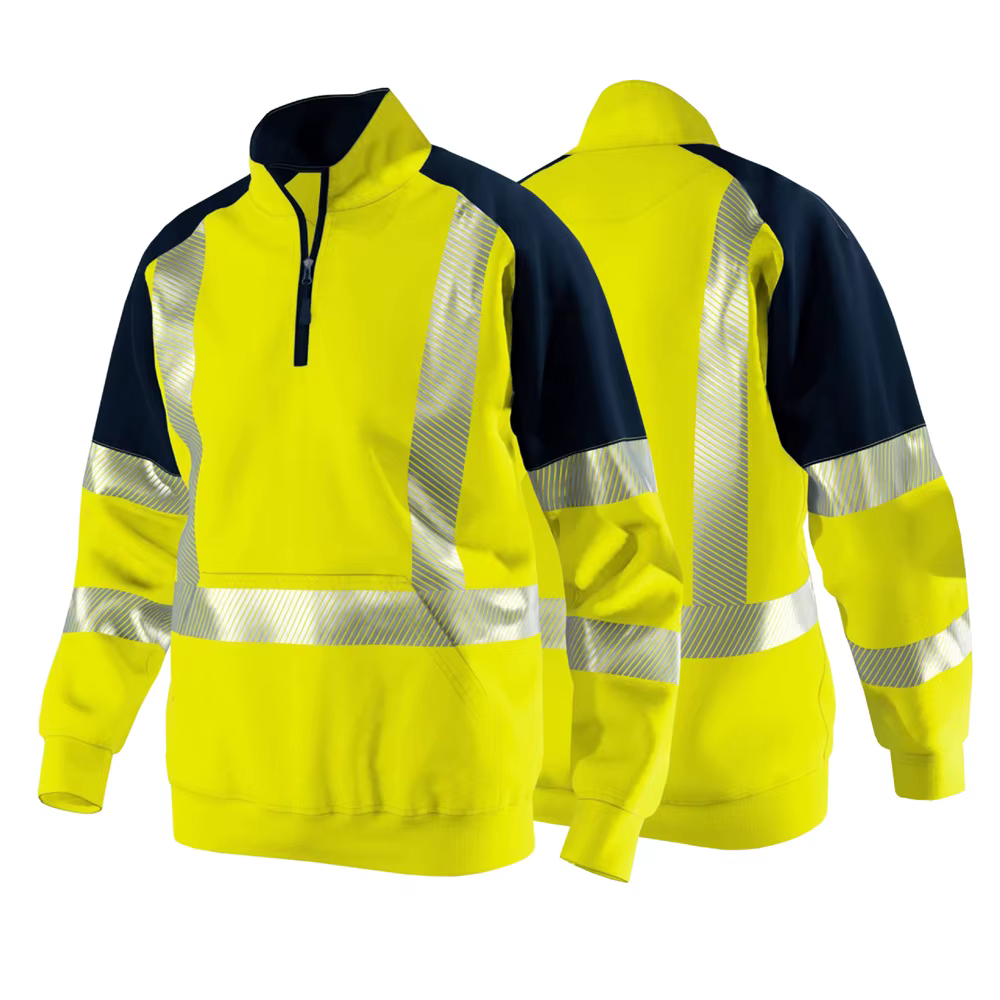Vêtements de travail haute visibilité pour hommes, sweat-shirt de sécurité pour chantier de Construc