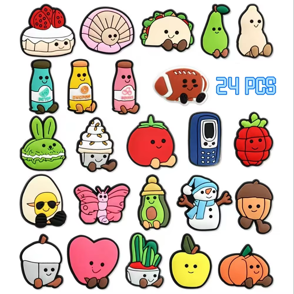 Avec des aliments mignons, des animaux et des personnages fantaisistes. Personnalisez vos chaussures