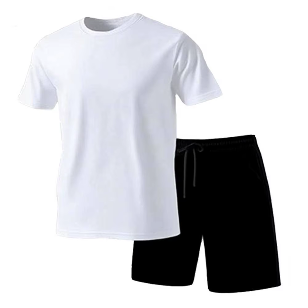 Sport Fitness T-Shirt 2 pièces ensembles Everlast T-Shirt Shorts vêtements de sport hommes t-shirts 