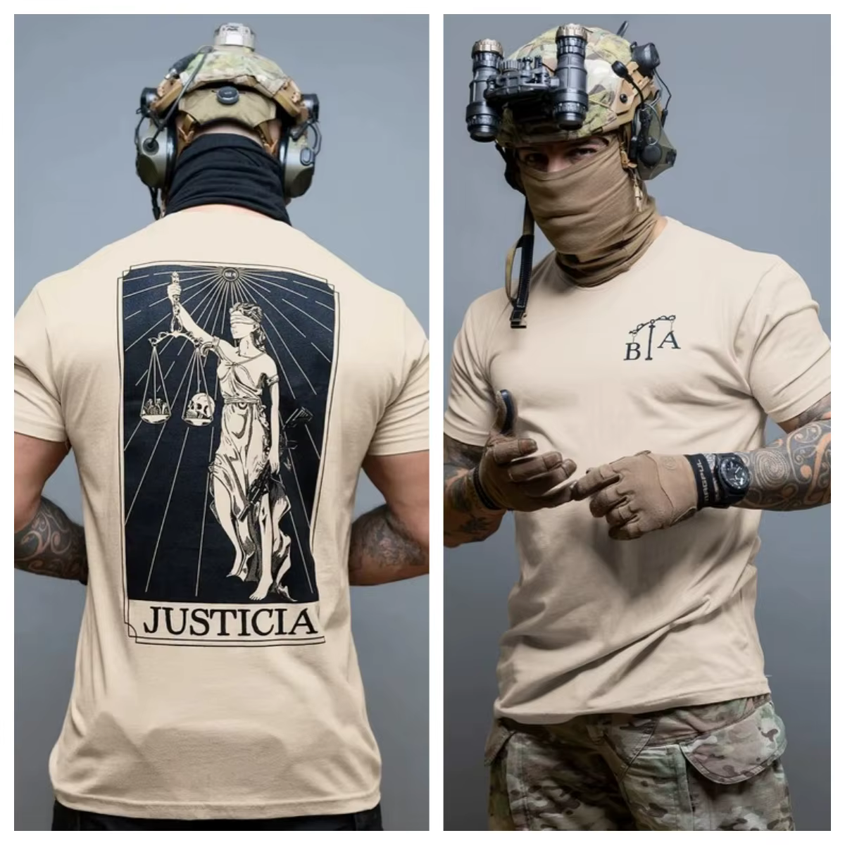 T-shirt décontracté d'été Acta Non Verba style artistique tactique militaire, haut de gamme pour hom