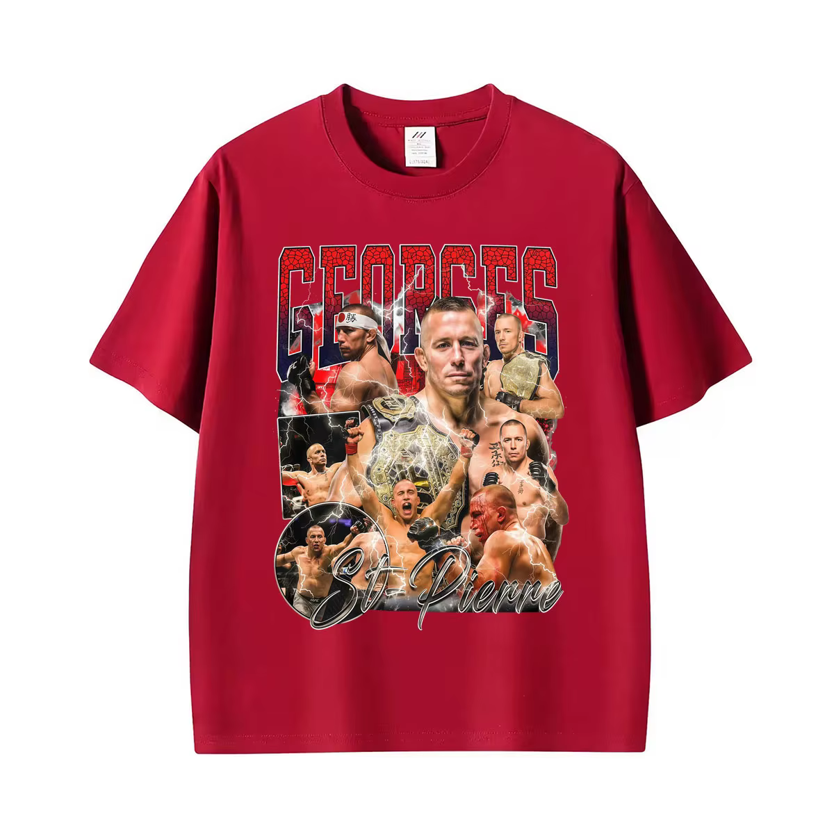 T-shirt graphique vintage Georges St Pierre GSP, cadeau pour homme, t-shirts classiques de haute qua