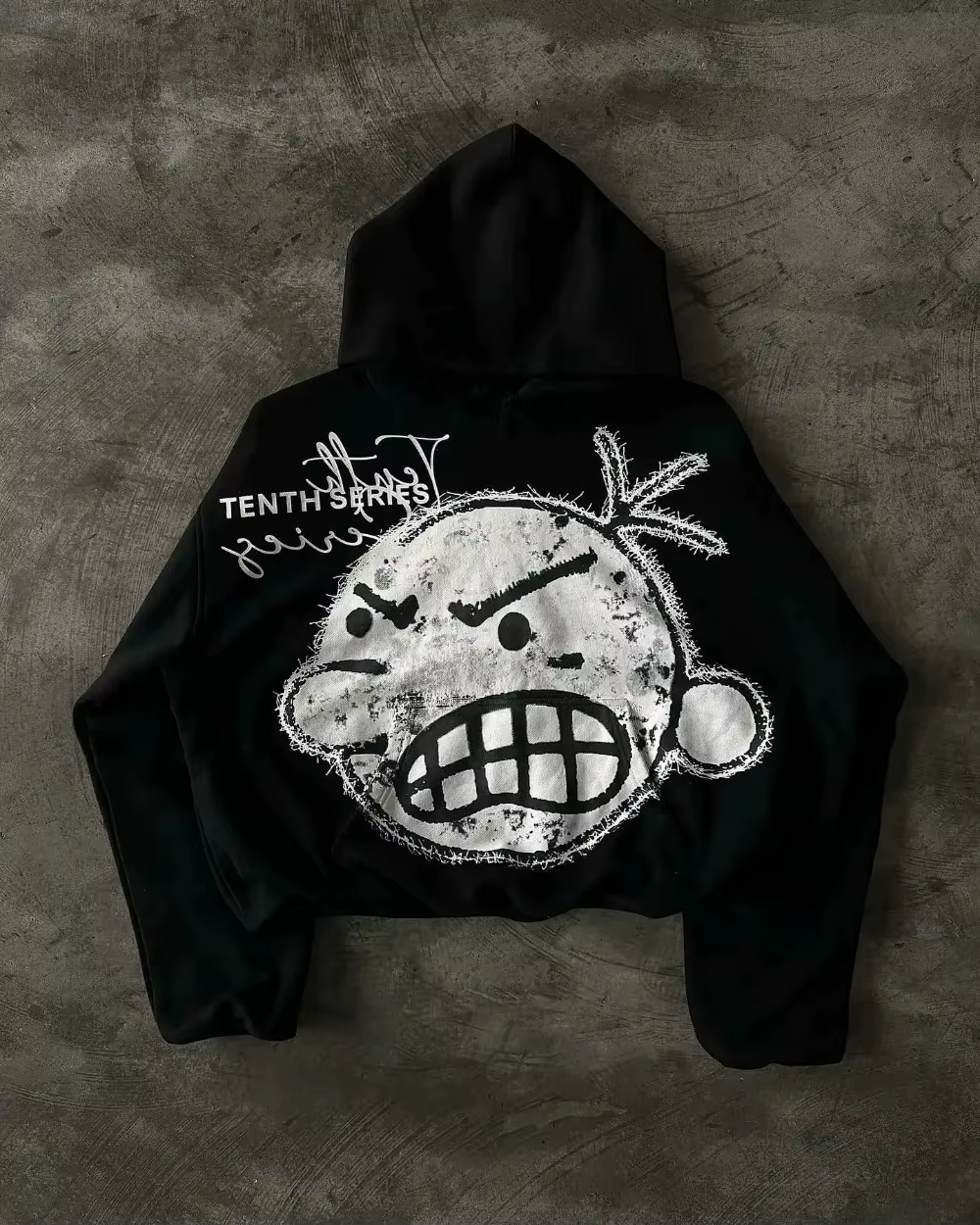 Sweats à capuche zippés pour hommes et femmes, Streetwear, Vêtements Y2K, Harajuku, Gothique, Patchw