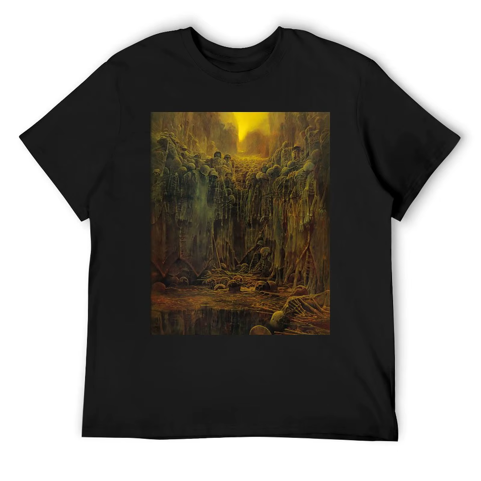 T-shirt sans titre (Abyss Of The Dead) par Zdzislaw Beksinski