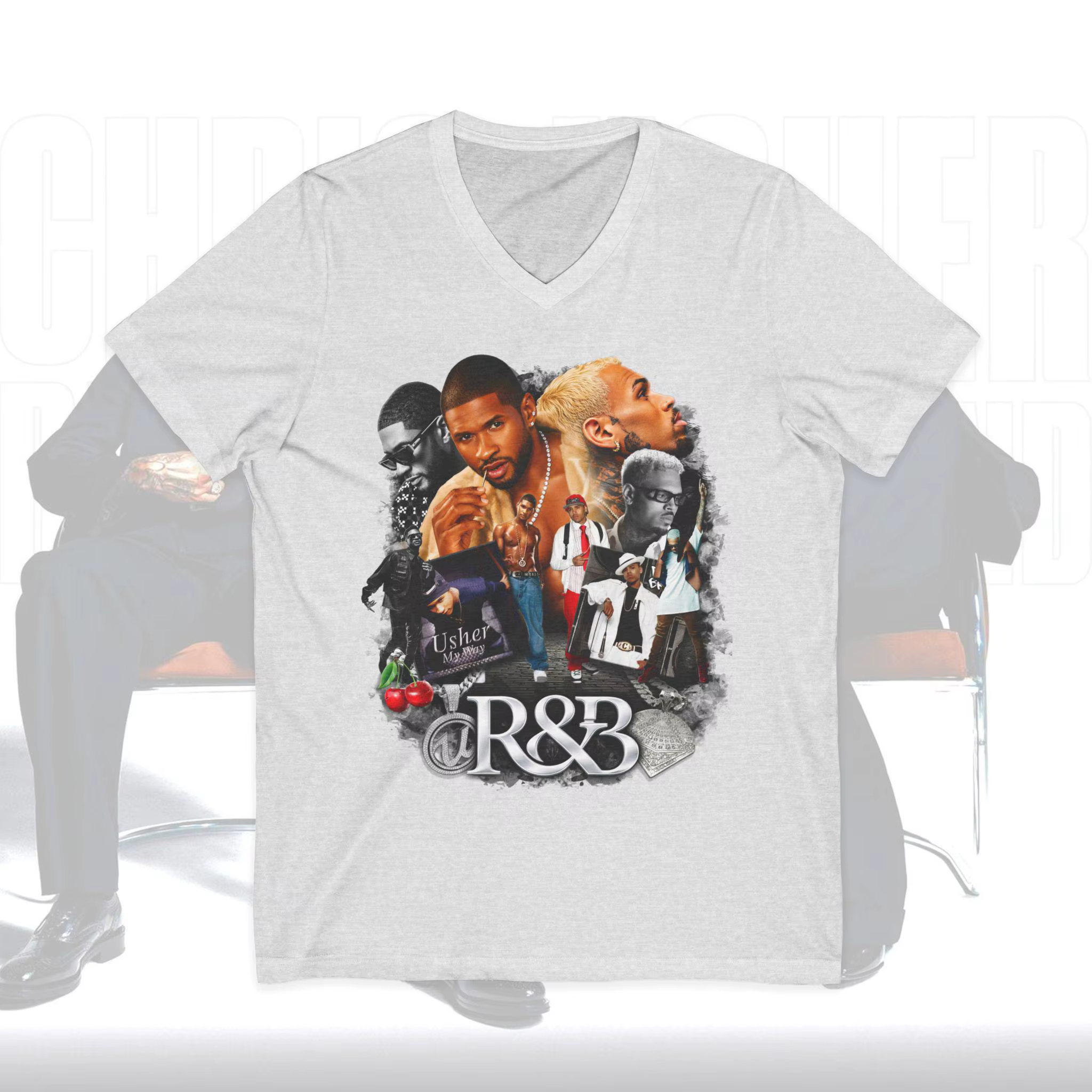 T-shirt graphique unisexe 100 % coton à manches courtes Y2K surdimensionné pour homme et femme, coll