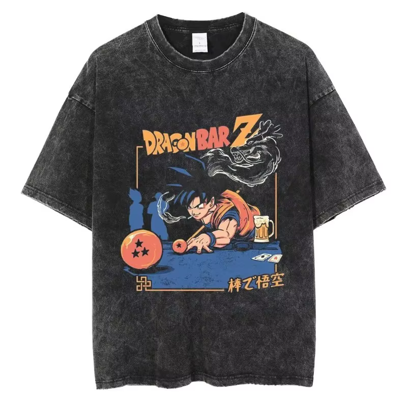 Nouveau T-shirt Dragon Ball Animation 2026 de haute qualité pour hommes et femmes, en coton, imprimé