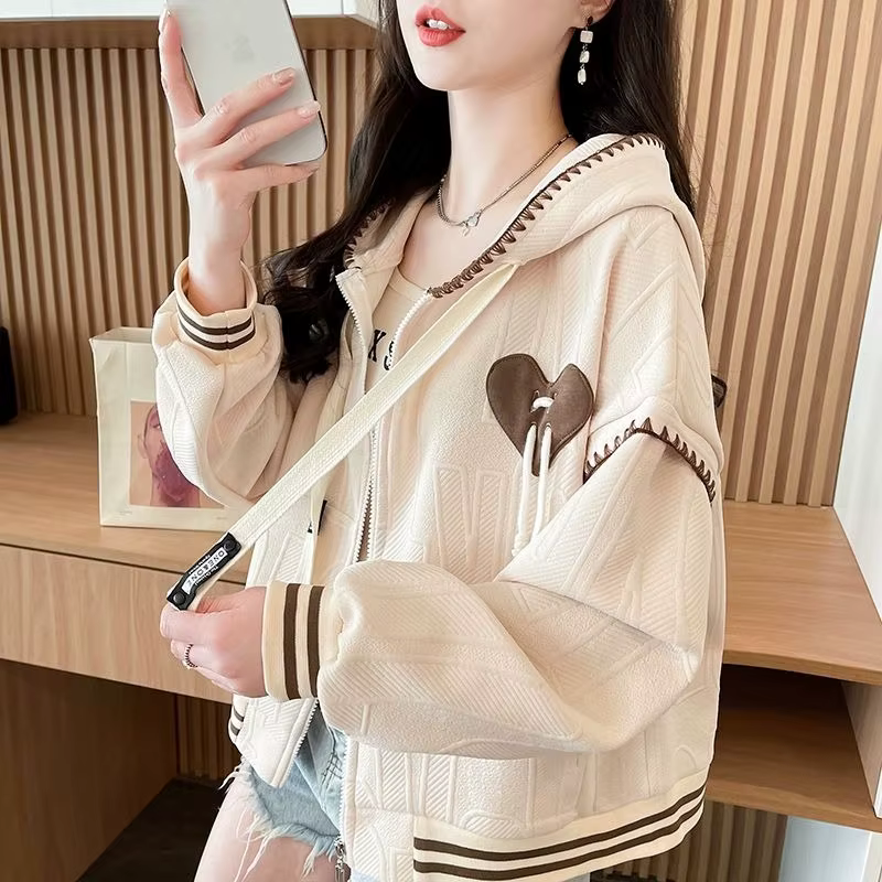 Sweat-shirt à capuche pour femmes, avec fermeture éclair, Vintage, assorti, nouveau, essentiel, bell