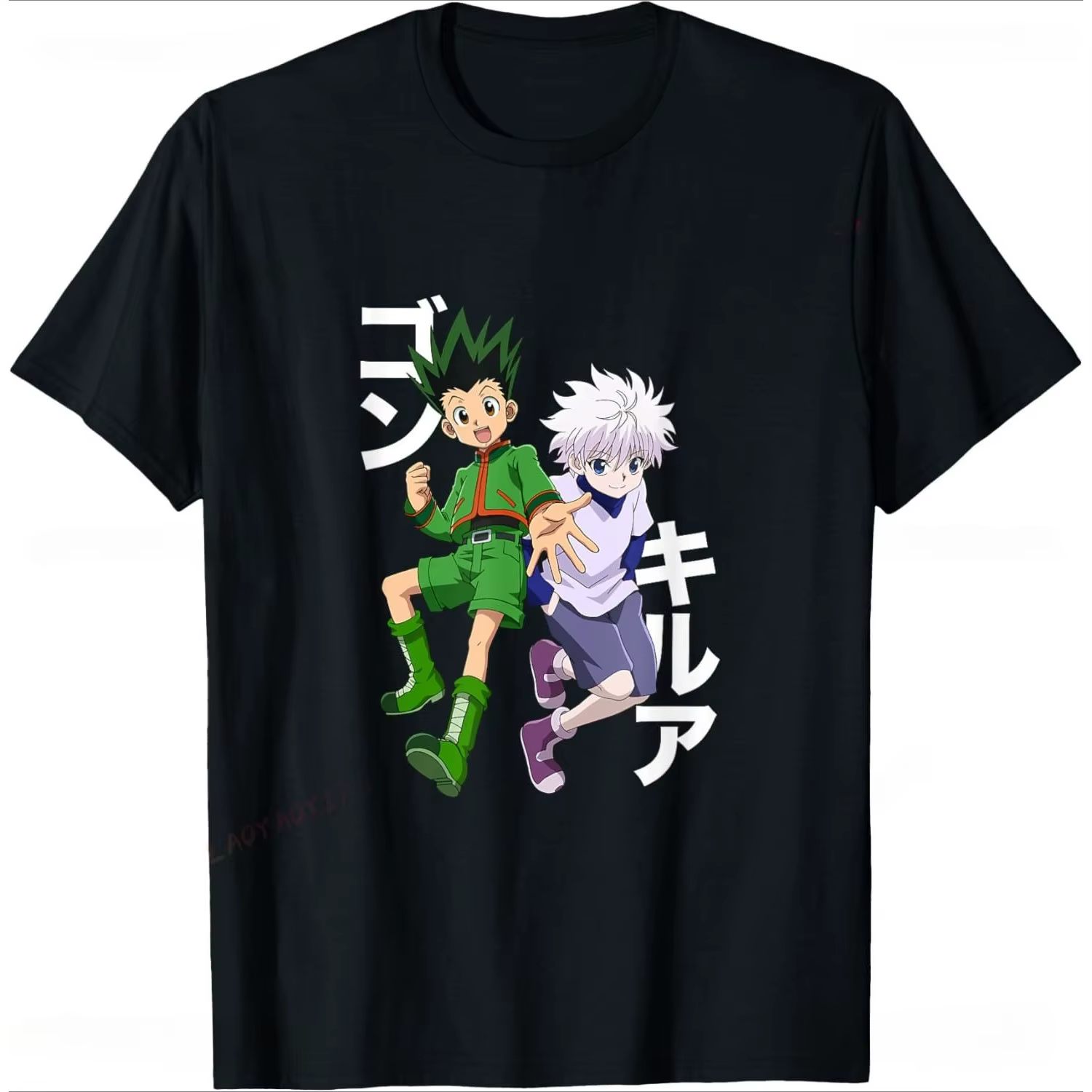Le T-shirt Hunter X Hunter Gon et Killua est un T-shirt d'été pour hommes imprimé avec des motifs d'