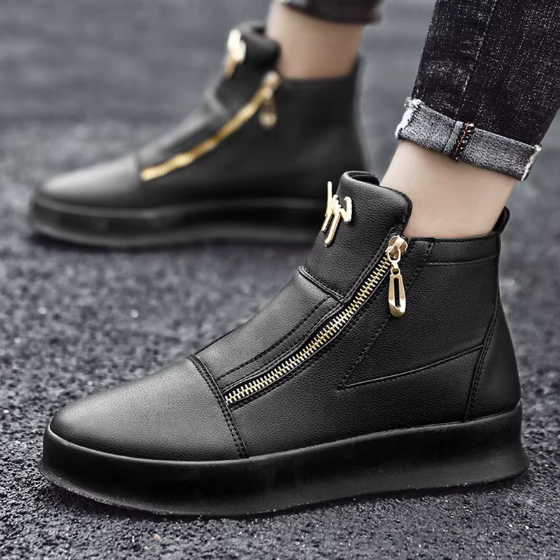 Marque de mode hommes baskets hautes offre spéciale plate-forme blanche chaussures décontractées hom