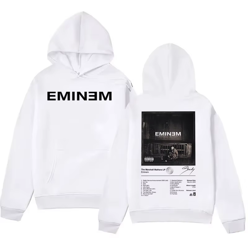 Eminem Merch Rap musique sweat à capuche hommes femmes Album graphique imprimé Streetwear unisexe ch