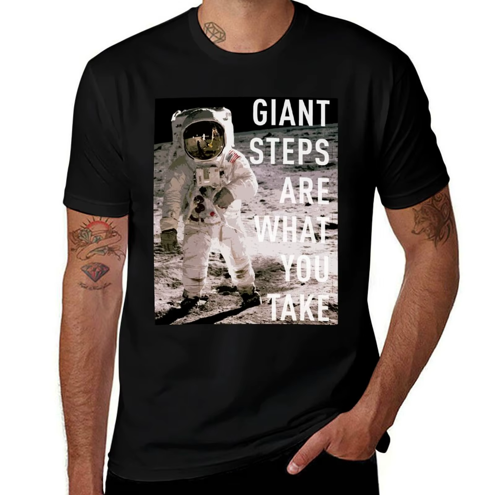 T-shirt Walking on the Moon, T-shirt de vacances pour l'extérieur