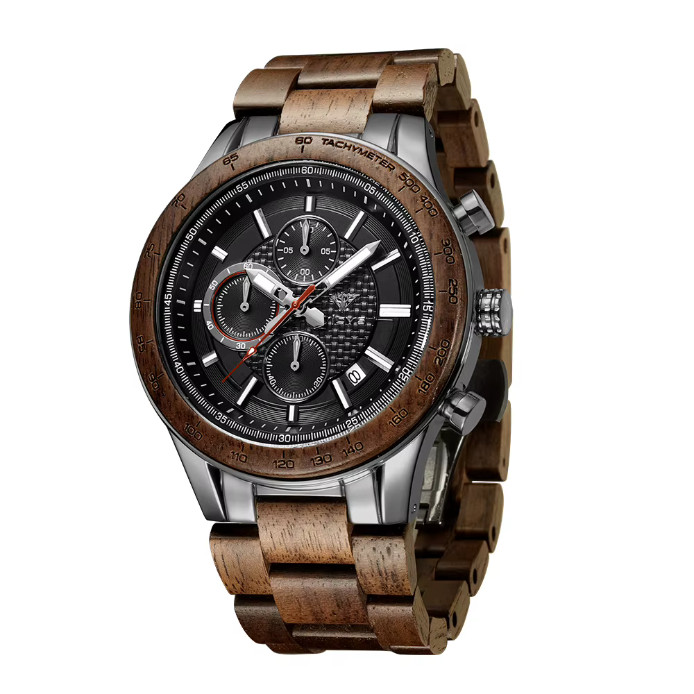 Vicvs offre spéciale montre pour hommes calendrier chronographe montre à Quartz mode Vintage romanti
