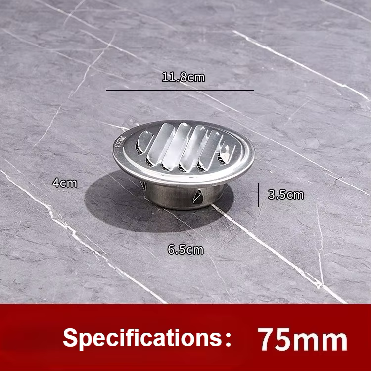 Hotte de salle de bain, hotte à bouche plate en acier inoxydable, hotte de cuisine, tuyau d'échappem