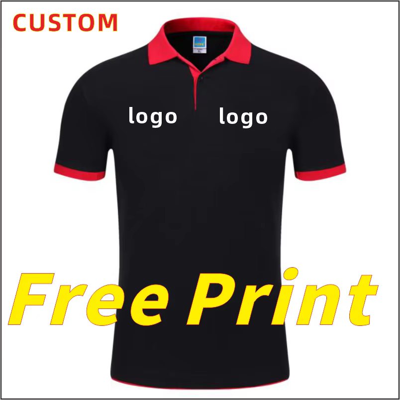 Polo shirt impression personnalisée logo été impression à manches courtes images personnalité person