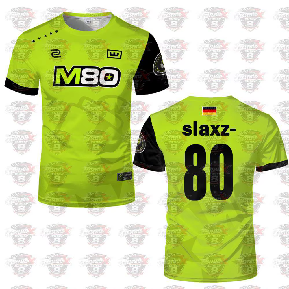 Nouveau Maillot d'Équipe d'Esports M80 2026 - T-shirt d'Entraînement Pro League CS2 |   T-shirt unis