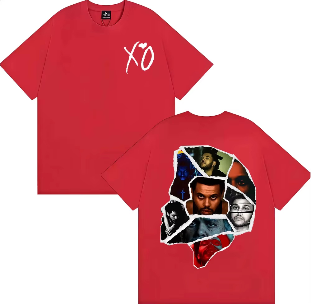 T-shirts The Weeknd After Hours Til Dawn avec l'image de la couverture de l'album, pour hommes et fe