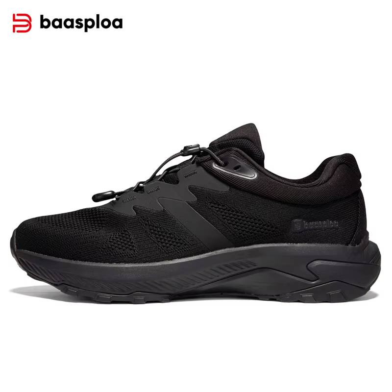 Baasploa-Chaussures de randonnée décontractées en maille pour hommes, baskets respirantes à structur