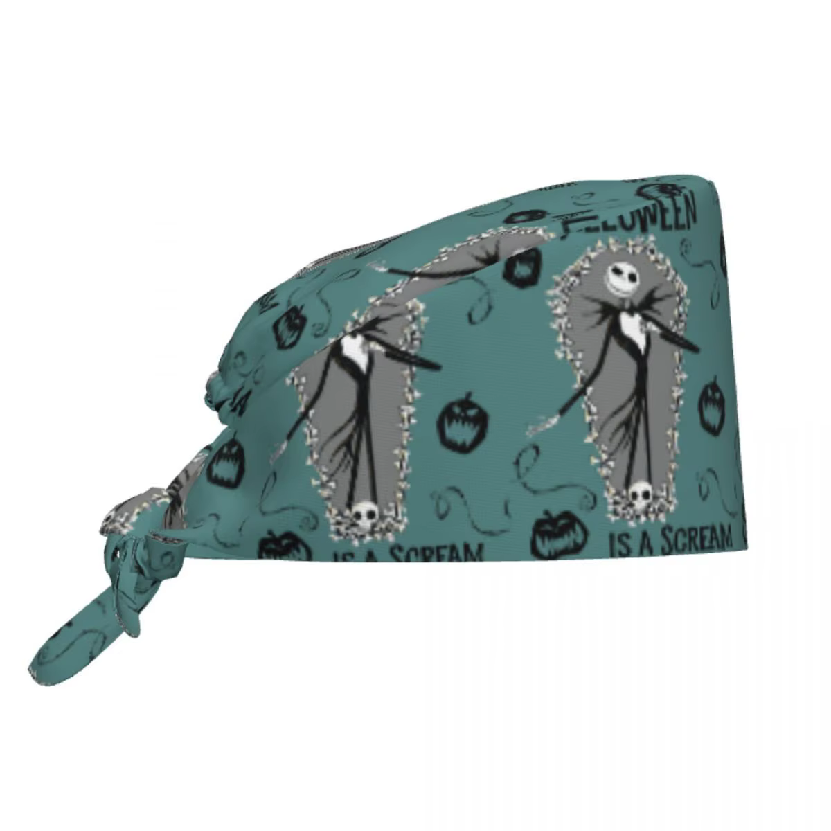 Chapeau de travail Jack Skellington réglable personnalisé pour hommes et femmes, casquettes de gomma