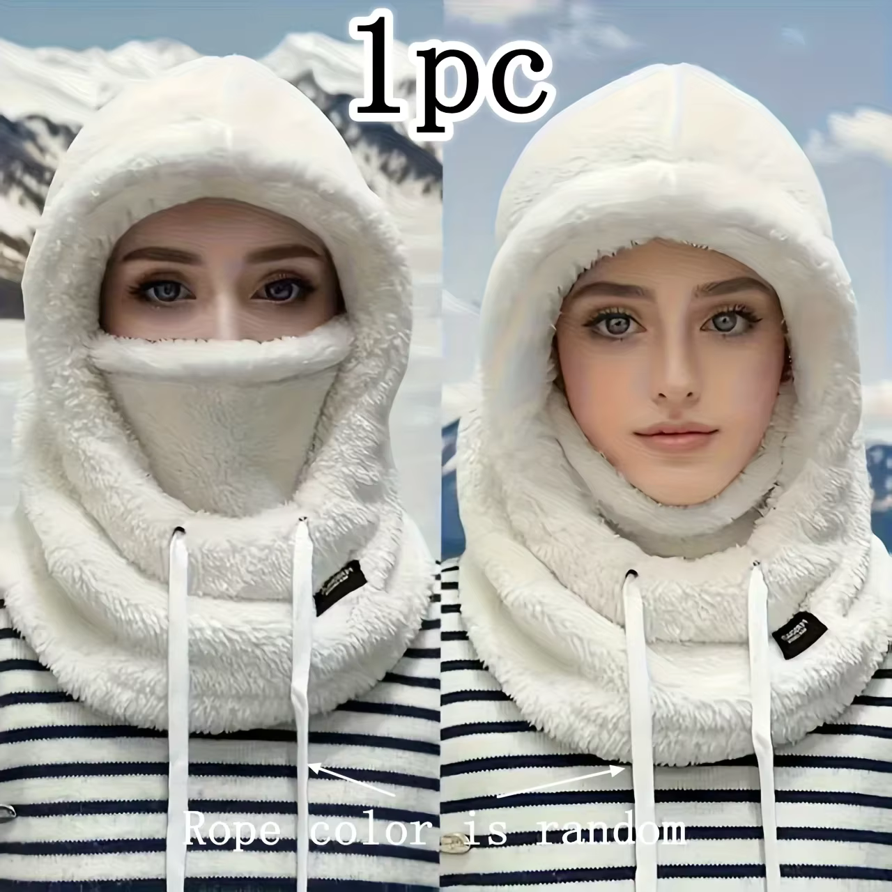Casquette d'hiver en peluche d'hiver - Fermeture élastique à cordon, légère et chaude pour le cyclis