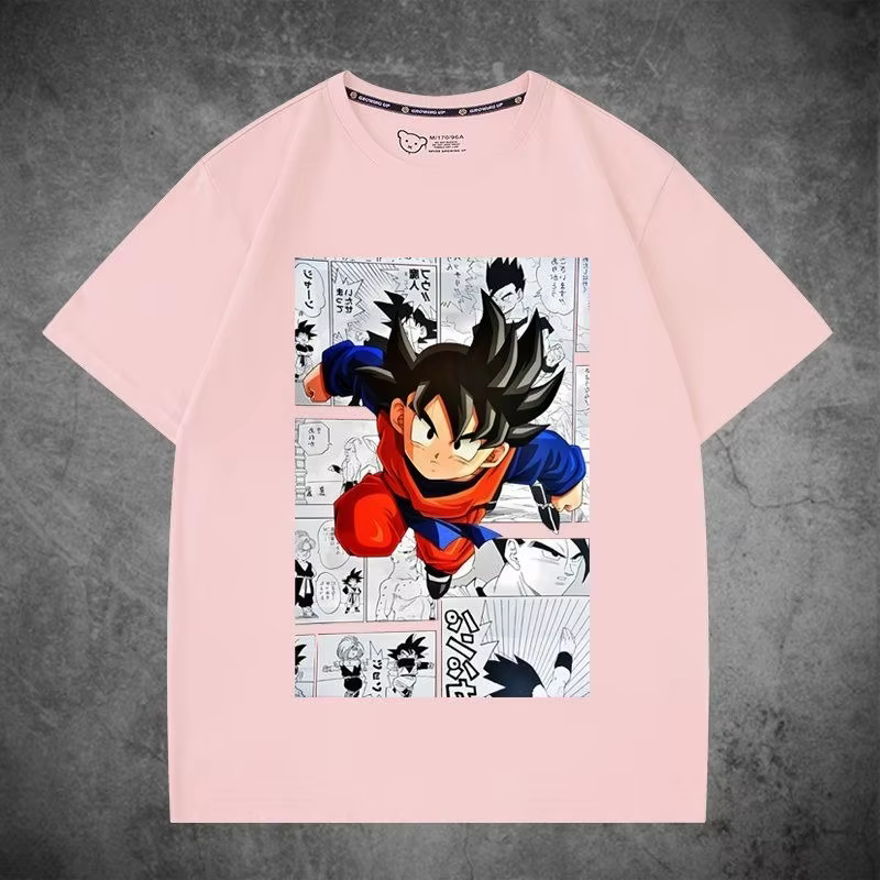 T-shirt Dragon Ball Z Goku Manga pour enfants et adultes, tee-shirt décontracté imprimé anime pour l