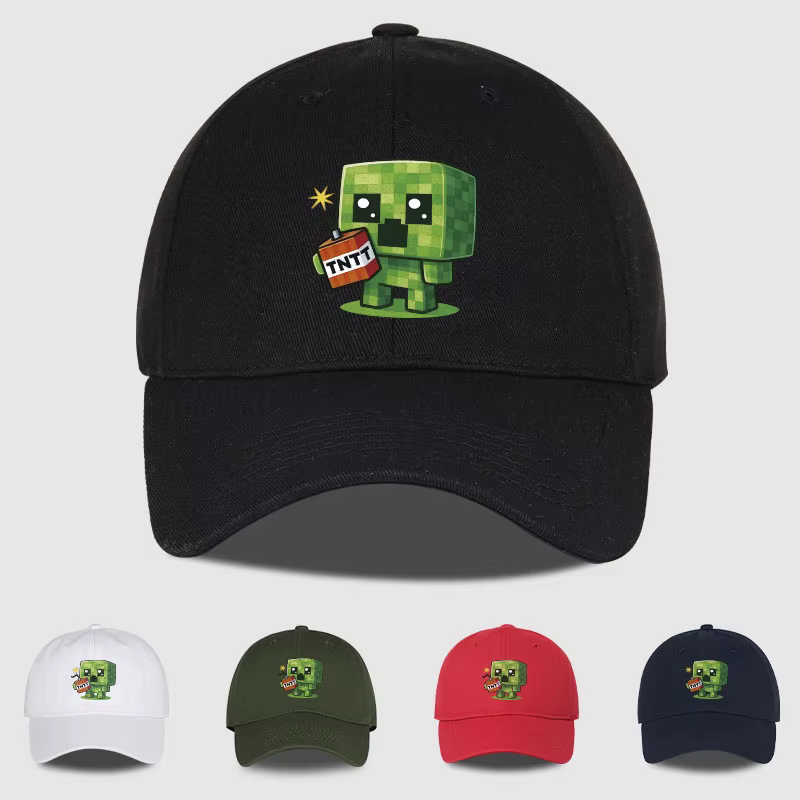 Casquette de baseball à motif Creeper | Casquette Hip-Hop unisexe, légère et ajustée, idéale pour